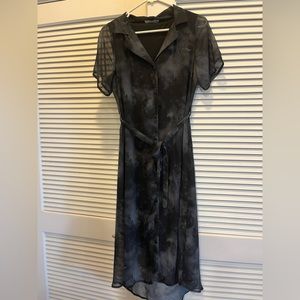 Tempest Midi Tie Waist Shirt Dress